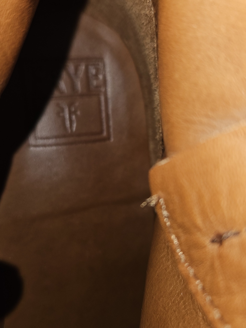 Frye Men's Cognac Leather Buckle Ankle Boots - Picture 14 of 16